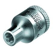 Soquete Torx Int E= 3/8" Ct Aço Cromo Vanádio 7,52Mm X28Mm TX30E8 Gedore