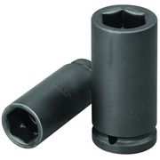 Soquete Impacto Sextavado E= 1/4" Longa 8Mm X50Mm K20L8MM Gedore