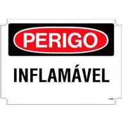 Placa Sinal Al Perigo Inflamavel 250X180Mm C0065C Brady