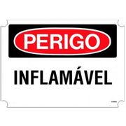 Placa Sinal Al Perigo Inflamavel 250X180Mm C0065C Brady