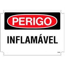 Placa Sinal Al Perigo Inflamavel 250X180Mm C0065C Brady