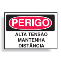 Placa Sinal Pvc Vn Perigo Alta Tensao Mantenha Distancia 250X180Mm C0069B Brady