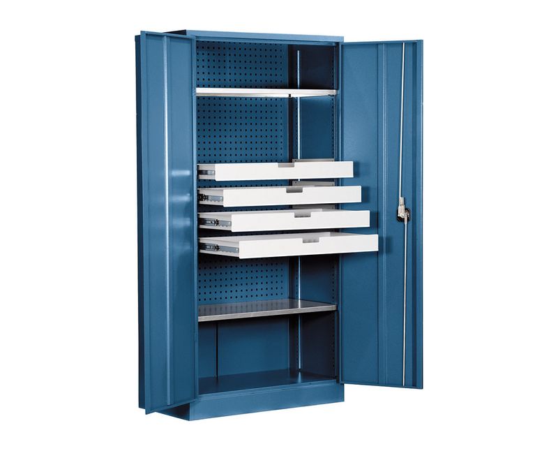 Armario para Ferr Aço Azul 2P 1900X500X950Mm com Chave Perf/4 Gav