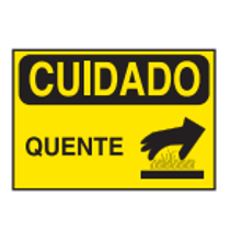 Placa Sinal Al Vn Cuidado Quente C1141C Brady