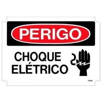 Placa Sinal Pla Choque Eletrico 250X180Mm C0956B Brady