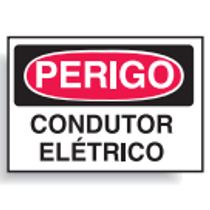 Placa Sinal Al Vn Perigo Condutor Eletrico 350X250Mm C0077F Brady
