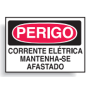 Placa Sinal Pvc Vn Perigo Corrente Eletrica Mantenha-Se Afastado 250X180Mm C1053B Brady