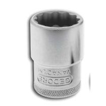 Soquete Estrela E= 1/2" Aço Cromo Vanádio 11/32" X38Mm D191132 Gedore