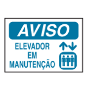 Placa Sinal Pvc Vn Aviso Elevador Em Manutencao 350X250Mm C1864E Brady