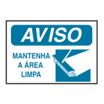 Placa Sinal Pvc Vn Aviso Mantenha A Area Limpa 350X250Mm C0978E Brady