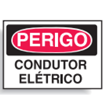 Placa Sinal Al Vn Perigo Condutor Eletrico 250X180Mm C0077C Brady
