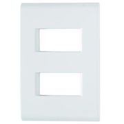 Placa 2 Horiz Sep 4X2" Br C/Sup Liz 57106206 Tramontina Eletrica