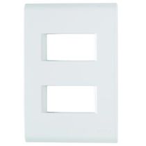 Placa 2 Horiz Sep 4X2" Br C/Sup Liz 57106206 Tramontina Eletrica