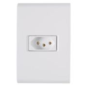 Tomada Br 2P+T 10A 250V C/Pl 4X2" Br 57170210 Tramontina Eletrica