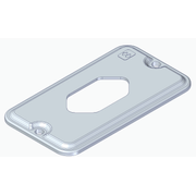 Tampa Condulete Pvc Vm 1 Posto Hexag 1/2"-3/4" TCIV35 Wetzel