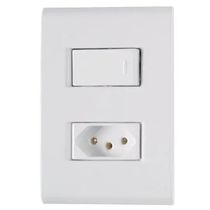 Conj Inter 1 Tec Simp Tom 2P+T 10A Placa 4X2 Br 57170264 Tramontina Eletrica