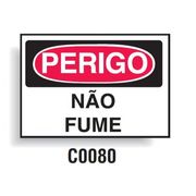Placa Sinal Pla Perigo - Nao Fume 250X180Mm C0080B Brady