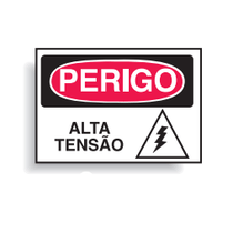 Placa Sinal Perigo Alta Tensao 350X250Mm C0959D Brady