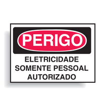 Placa Sinal Al Perigo Eletricidade 350X250Mm C0062F Brady