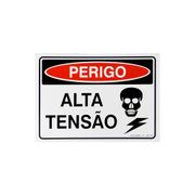 Placa Sinal Pvc Perigo Alta Tensao 350X250Mm C2175E Brady