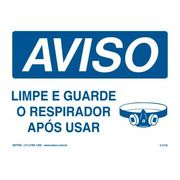Placa Sinal Pla Aviso Limpe Guarde Resp 250X180Mm C1178B Brady