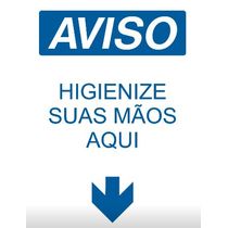 Placa Sinal Pla Aviso Higien Suas Maos Aqui 250X180Mm C1924B Brady