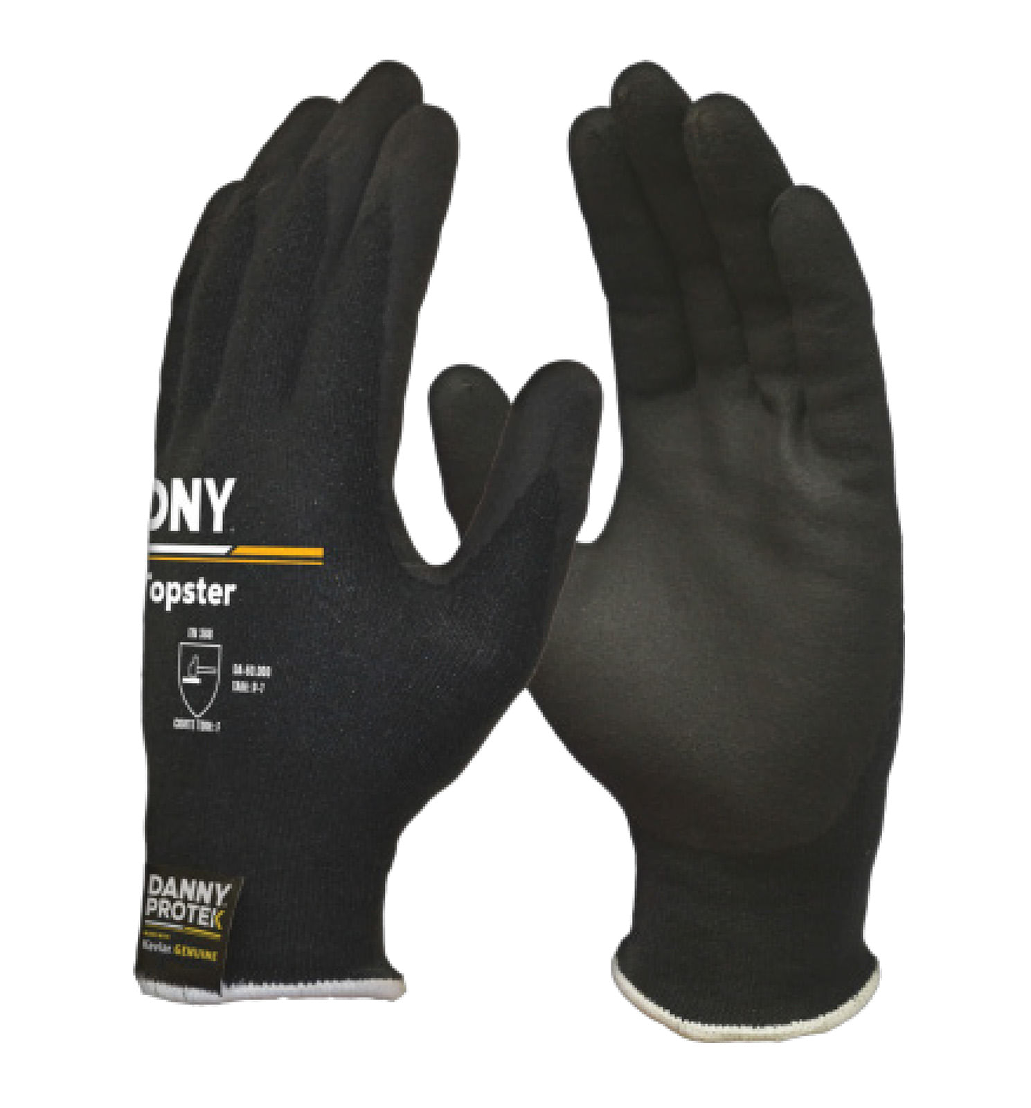 Luva Proteção Mecanica Nylon/NBR Preta/Azul Ultrablack Danny