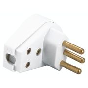 Plugue Macho Ang Br 2P+T 250V 10A 57402110 Tramontina Eletrica