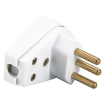 Plugue Macho Ang Br 2P+T 250V 10A 57402110 Tramontina Eletrica