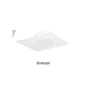 Luminaria Led 60W 5000K 6000Lm Br 220V Ip65 M01EMBUTIRESP6K90BR220V Wetzel