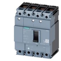 Disjuntor Caixa Moldada Tetrapolar Térmico Ajustável/Magnético Fixo 380VCA 50A 25KA Sentron 3Vm11503Ee420Aa0 Siemens