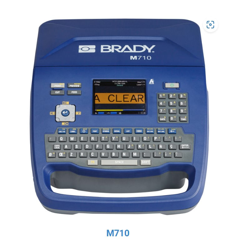 Impressora Etiq C/Bat Rec Maleta C/Acess M710KIT Brady - Dimensional
