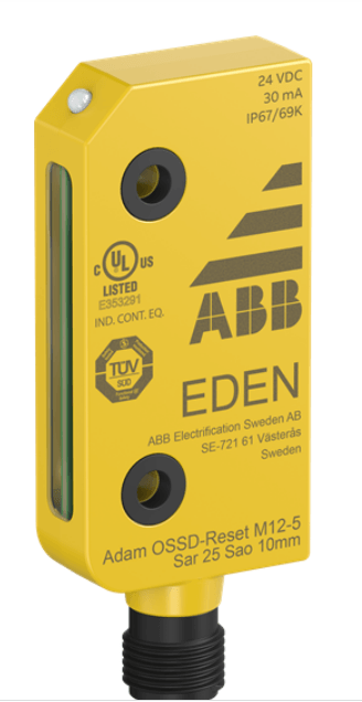 Sensor Magnetico Barr 24Vcc 15Mm OSSDRESETM125 ABB - Dimensional