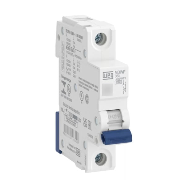 Disjuntor Mini Monopolar 32A 220VCA C 10KA Sda Sda61C32 Steck