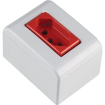 Conj Inter Sobrep 1 Tec Simp 2P+T 20A Tom 1 Tom 20A Vm Br 57304019 Tramontina Eletrica