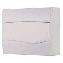 Quadro Distribuição Termoplástica Branco Sobrepor 12 Disjuntor 56300073 Tramontina Eletrica