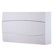 Quadro Distribuição Termoplástica Branco Sobrepor 18 Disjuntor 56300074 Tramontina Eletrica