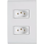 Tomada 2 Mod Br 2P+T 20A 250V C/Pl 4X2" Br 57170066 Tramontina Eletrica