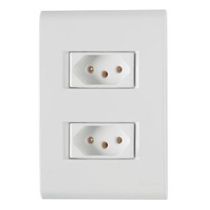 Tomada 2 Mod Br 2P+T 20A 250V C/Pl 4X2" Br 57170066 Tramontina Eletrica