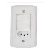 Conj Inter 2 Tec Par 2P+T Tom 1 Tom 10A 4X2" Br 57145041 Tramontina Eletrica