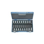 Chave Soquete Jogo 18 Peças 1/2" Torx Aço Cromo Vanádio T20-T60 ITX19LKP Gedore