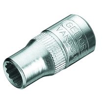 Soquete Estrela E= 1/4" Aço Cromo Vanádio 6Mm X25Mm D206MM Gedore
