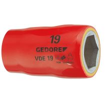 Soquete Sextavado E= 1/2" Aço Cromo Vanádio 1000V Vde 32Mm X60,5Mm VDE1932MM Gedore