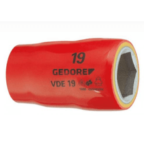Soquete Sextavado E= 1/2" Aço Cromo Vanádio 1000V Vde 32Mm X60,5Mm VDE1932MM Gedore