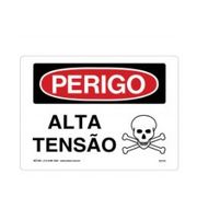 Placa Sinal Al Verniz Perigo Alta Tensao Bc Vm Pt 350X250Mm C0959F Brady