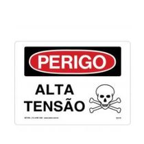 Placa Sinal Tpla Perigo Alta Tensao Bc Vm Pt 350X250Mm C0959E Brady