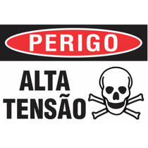 Placa Sinal Tpla Perigo Alta Tensao Bc Vm Pt 350X250Mm C0959E Brady
