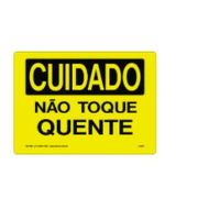 Placa Sinal Al Verniz Cuidado Nao Toque Quente Am Pt 350X250Mm C1097E Brady