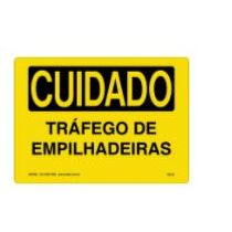 Placa Sinal Al Cuidado Trafego Empilhad Am Pt 250X180Mm C0110B Brady