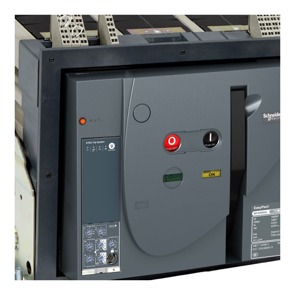 Disjuntor Caixa Aberta Tripolar 4000A 55KA MVS40N3MF2L Schneider